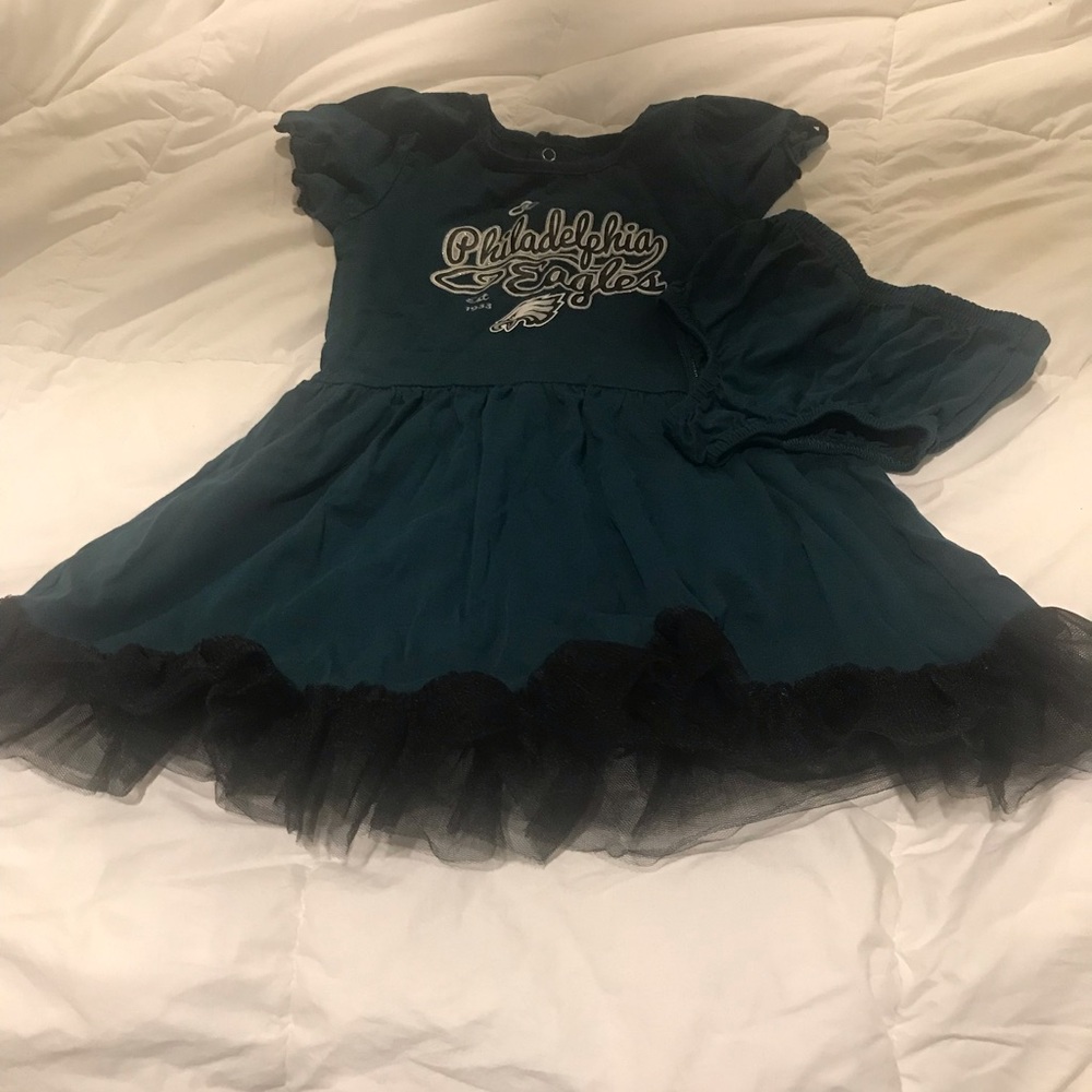 Philadelphia Eagles Toddler Dress with Bloomers